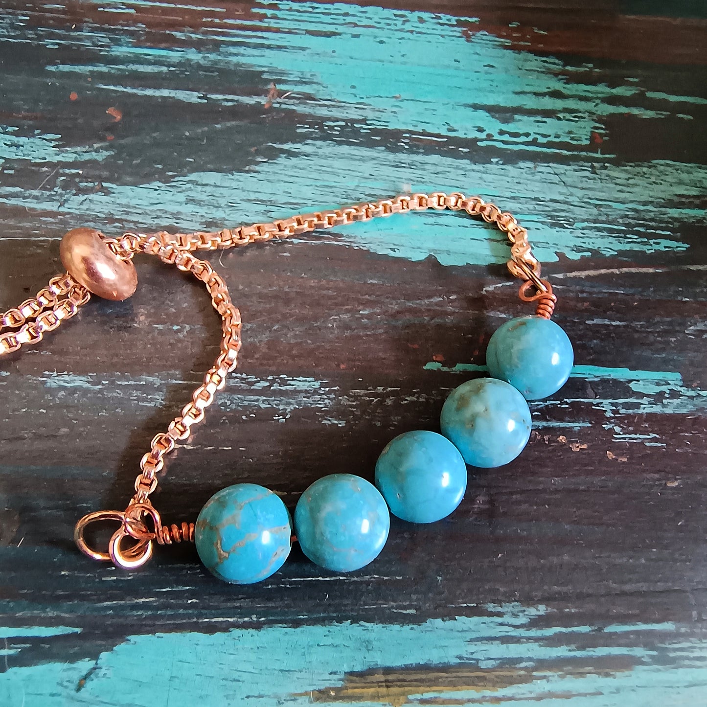 Turquoise Crystal Rakhi